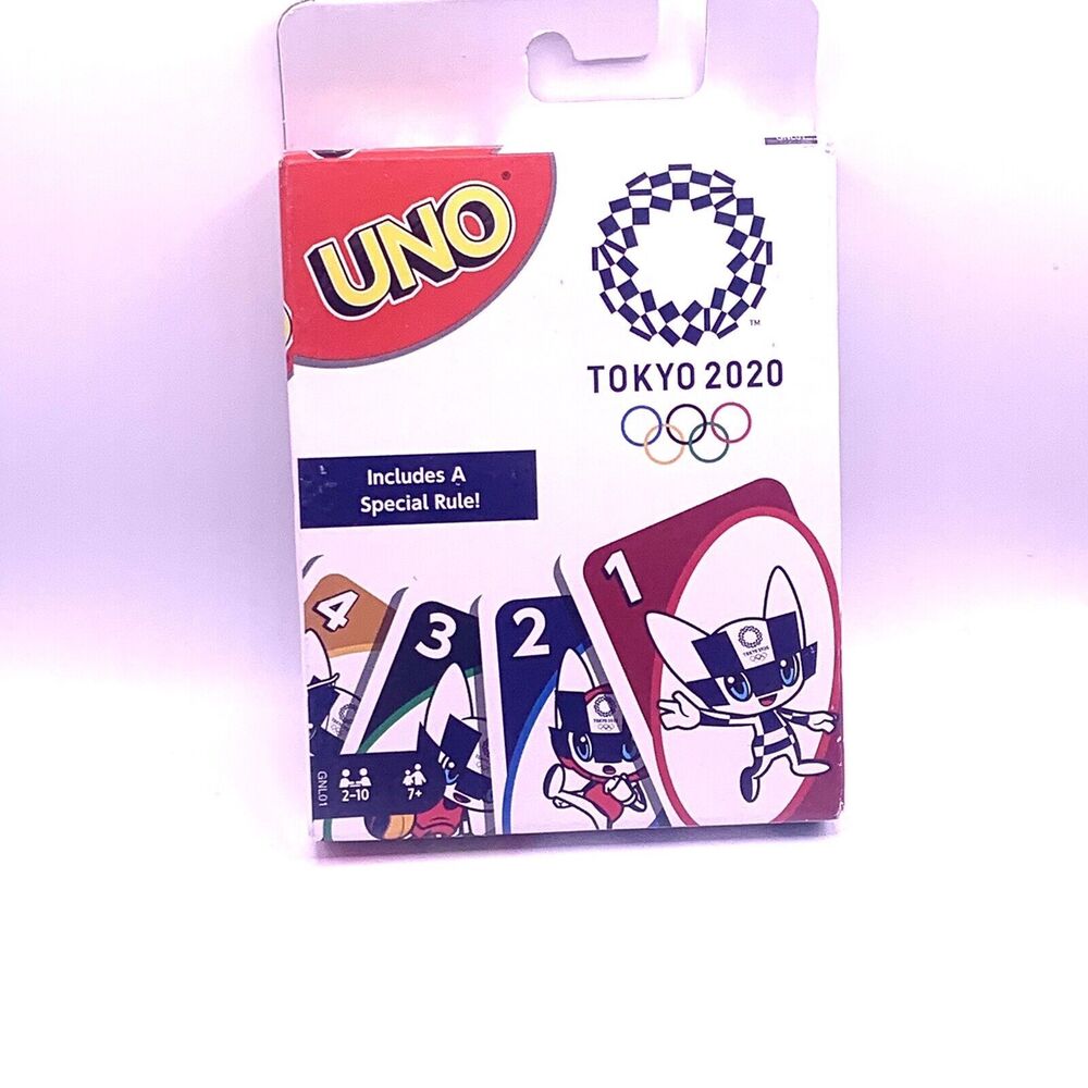 UNO Card Game & Instruction, Tokyo Olympics Special Edition W/ Miraitowa Artwork